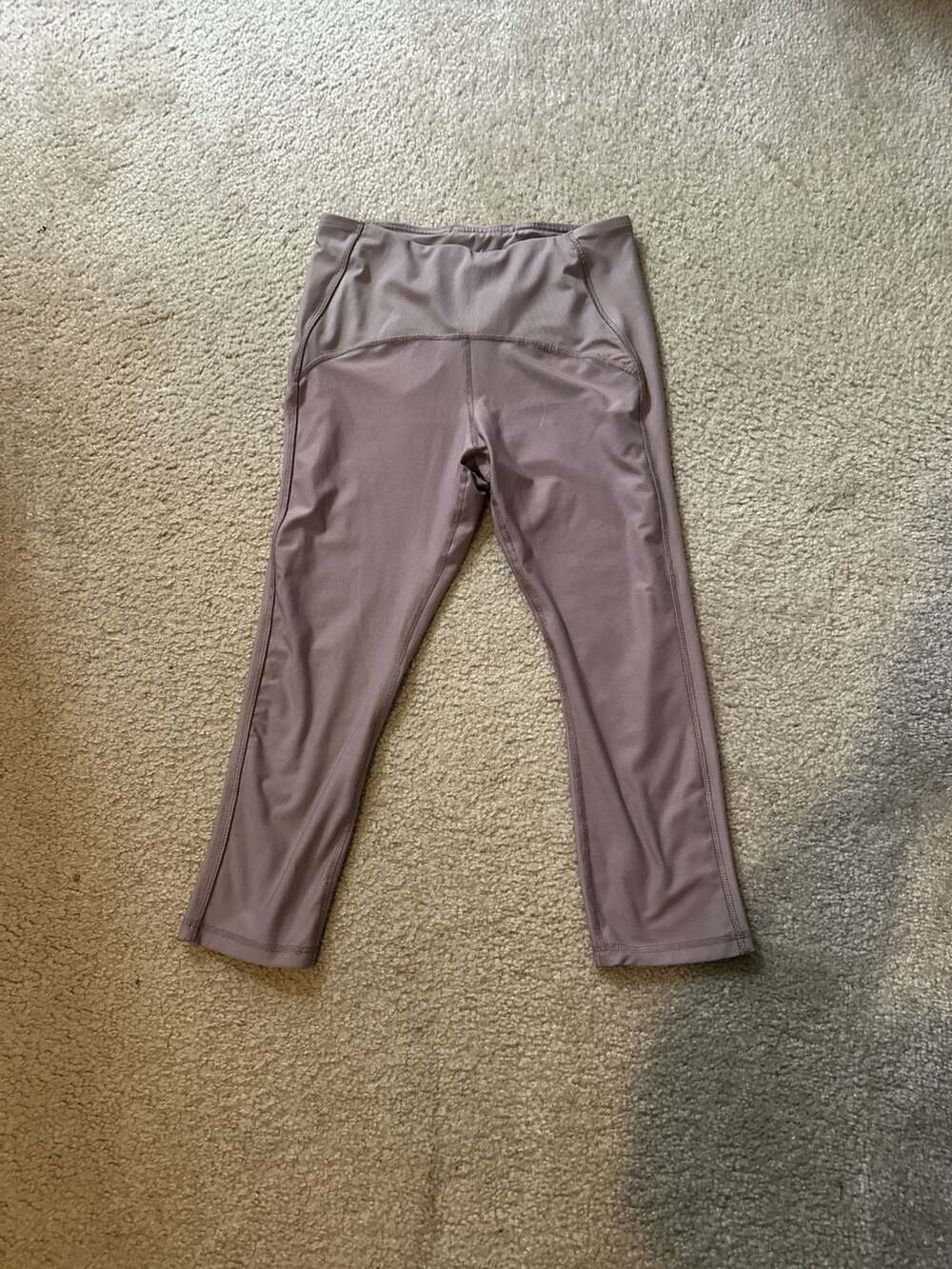 RBX Active Mauve High Waisted Capri Leggings Size Large